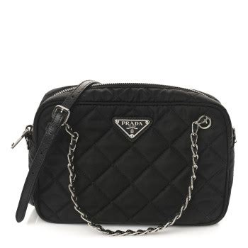 PRADA Nylon Tessuto Impuntu Quilted Bandoliera Crossbody 